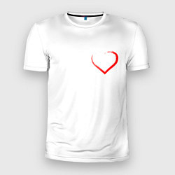Мужская спорт-футболка Сердце для тебя