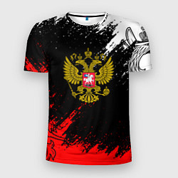 Мужская спорт-футболка Russia Патриот Герб