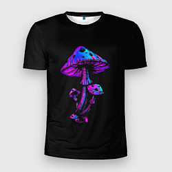 Футболка спортивная мужская Неоновый гриб, цвет: 3D-принт