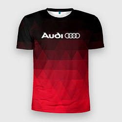 Мужская спорт-футболка Audi геометрия