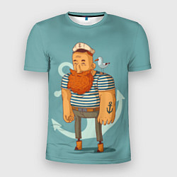 Мужская спорт-футболка Старый добрый моряк