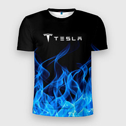 Мужская спорт-футболка Tesla Fire
