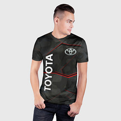 Футболка спортивная мужская Toyota sport auto, цвет: 3D-принт — фото 2