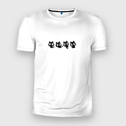 Мужская спорт-футболка 4 маленьких чумазеньких котэ