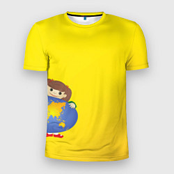 Мужская спорт-футболка Девочка из Советского Атласа Мир
