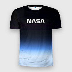 Футболка спортивная мужская NASA с МКС, цвет: 3D-принт