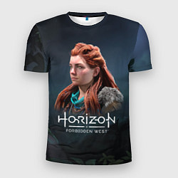 Футболка спортивная мужская Элой Aloy Horizon Forbidden West, цвет: 3D-принт