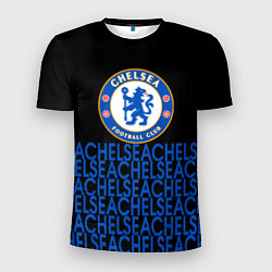 Футболка спортивная мужская Chelsea челси паттерн, цвет: 3D-принт