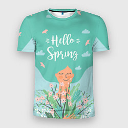 Мужская спорт-футболка Hello spring