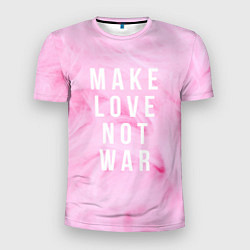 Мужская спорт-футболка Make love not var