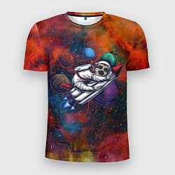 Мужская спорт-футболка Космический ленивец Space Sloth
