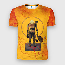 Мужская спорт-футболка Командо с гитарой