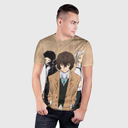 Футболка спортивная мужская Великий из бродячих псов, Дазай Осаму, Ацуши Накад, цвет: 3D-принт — фото 2