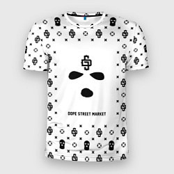 Мужская спорт-футболка Узор White Phantom Ski Mask Dope Street Market