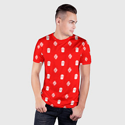 Футболка спортивная мужская Узор Mono Red Dope Camo Dope Street Market, цвет: 3D-принт — фото 2