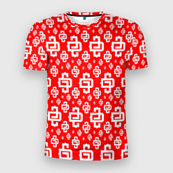 Футболка спортивная мужская Red Pattern Dope Camo Dope Street Market Спина, цвет: 3D-принт