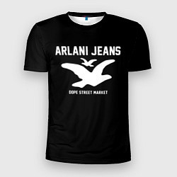 Мужская спорт-футболка Узор Black Orlani Jeans Dope Street Market