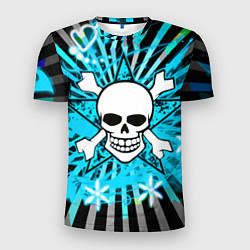 Мужская спорт-футболка Neon Skull