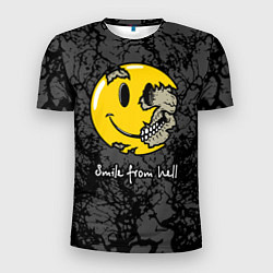 Мужская спорт-футболка Smile from hell