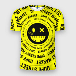 Мужская спорт-футболка Счастливый Смайлик Yellow Dope Street Market