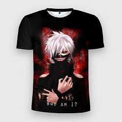 Футболка спортивная мужская Tokyo Ghoul Токийский Гуль Who am I, цвет: 3D-принт