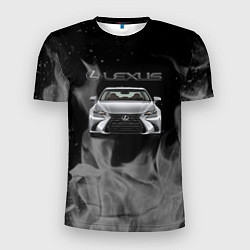 Мужская спорт-футболка Lexus лексус огонь