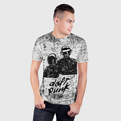 Футболка спортивная мужская Daft Punk B&W, цвет: 3D-принт — фото 2