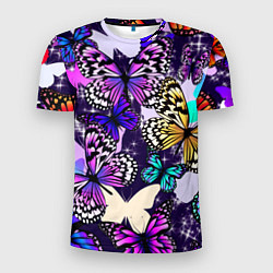 Мужская спорт-футболка Бабочки Butterflies