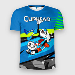 Мужская спорт-футболка 2 чашечки cuphead