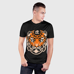 Футболка спортивная мужская Символ тигра, цвет: 3D-принт — фото 2
