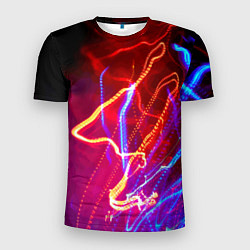 Футболка спортивная мужская Neon vanguard pattern Lighting, цвет: 3D-принт