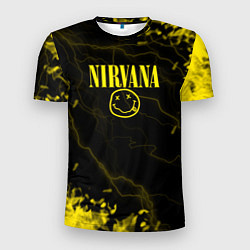 Мужская спорт-футболка Nirvana молнии