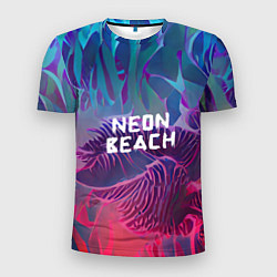 Мужская спорт-футболка Neon beach