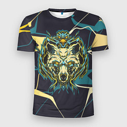 Мужская спорт-футболка Талисман волк