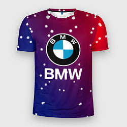 Футболка спортивная мужская BMW Градиент Краска, цвет: 3D-принт