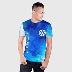 Футболка спортивная мужская VOLKSWAGEN Volkswagen Пламя, цвет: 3D-принт — фото 2
