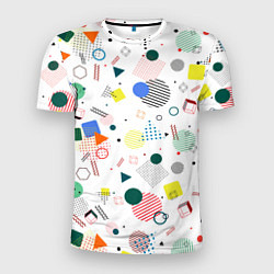 Мужская спорт-футболка MULTICOLORED GEOMETRIC SHAPES