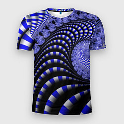 Футболка спортивная мужская Неоновая спираль Абстракция Neon Spiral Abstractio, цвет: 3D-принт