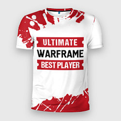 Мужская спорт-футболка Warframe: таблички Best Player и Ultimate