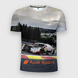 Футболка спортивная мужская Audi Sport Racing team Ауди Спорт Гоночная команда, цвет: 3D-принт