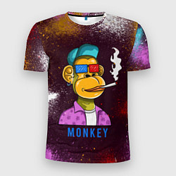 Мужская спорт-футболка Nft token art Monkey