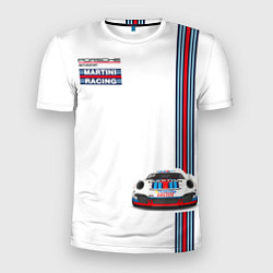 Футболка спортивная мужская Porsche Martini Racing, цвет: 3D-принт