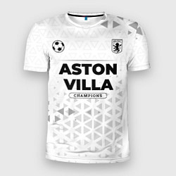 Футболка спортивная мужская Aston Villa Champions Униформа, цвет: 3D-принт