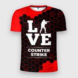 Футболка спортивная мужская Counter Strike Love Классика, цвет: 3D-принт