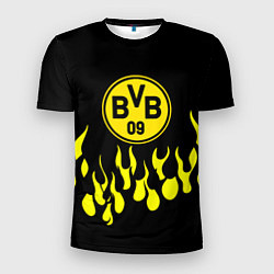 Мужская спорт-футболка Borussia пламя
