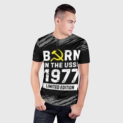 Футболка спортивная мужская Born In The USSR 1977 year Limited Edition, цвет: 3D-принт — фото 2