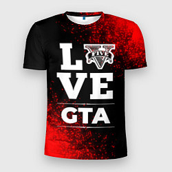 Футболка спортивная мужская GTA Love Классика, цвет: 3D-принт