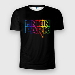 Мужская спорт-футболка Linkin Park neon