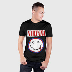 Футболка спортивная мужская Nirvana гранж, цвет: 3D-принт — фото 2