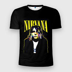 Мужская спорт-футболка Рок - группа Nirvana
